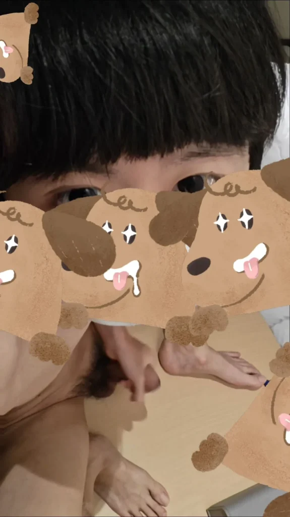 童顏稚嫩小正太寫真，可愛狗狗貼圖烘托童真氛圍